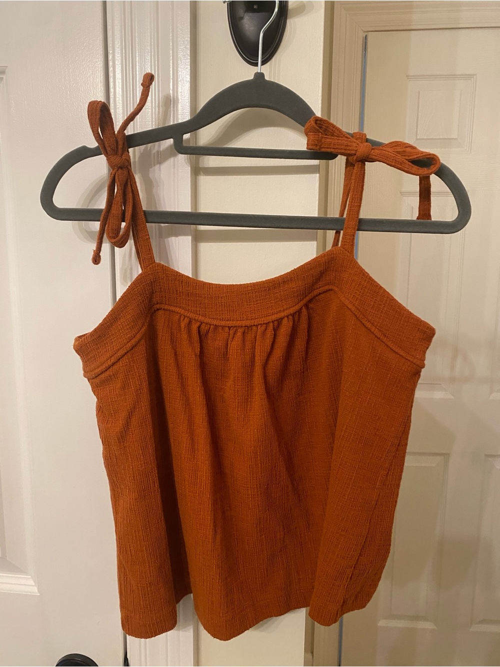 Madewell Rust Tie-Shoulder Camisole
